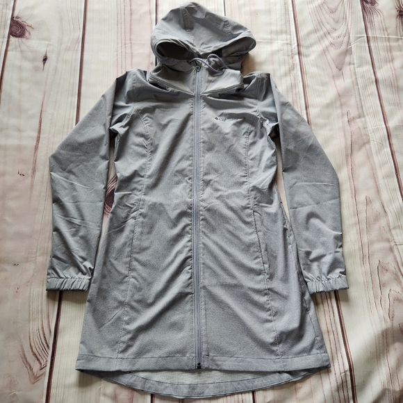 Columbia "Pine Orchard" Long Softshell Lightweight Jacket Grey | Women's Size S - Picture 4 of 12